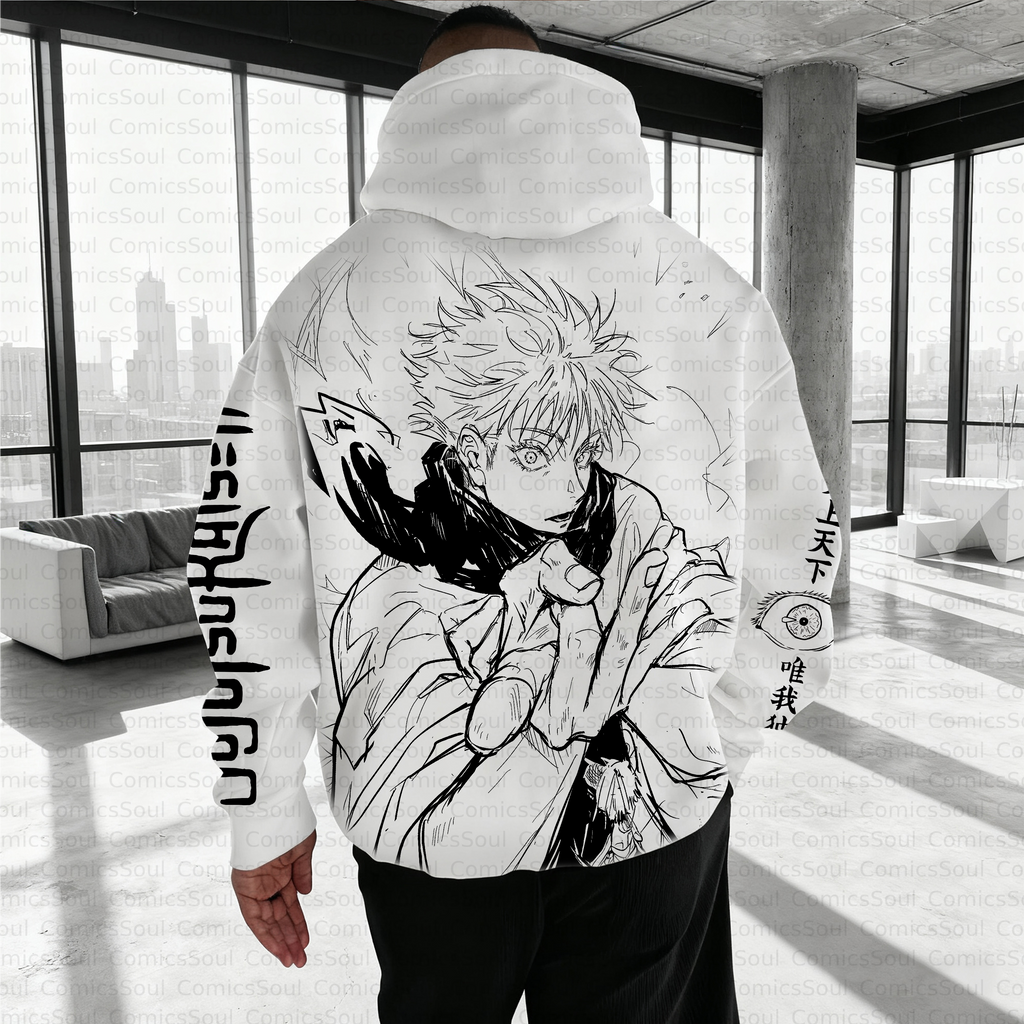 Unisex Anime Inspired Vintage Plush Hoodie