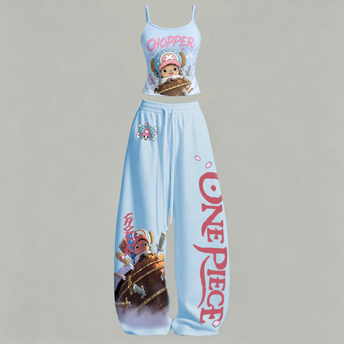 ONE PIECE Top & Elasticated Trousers Two-Piece Set