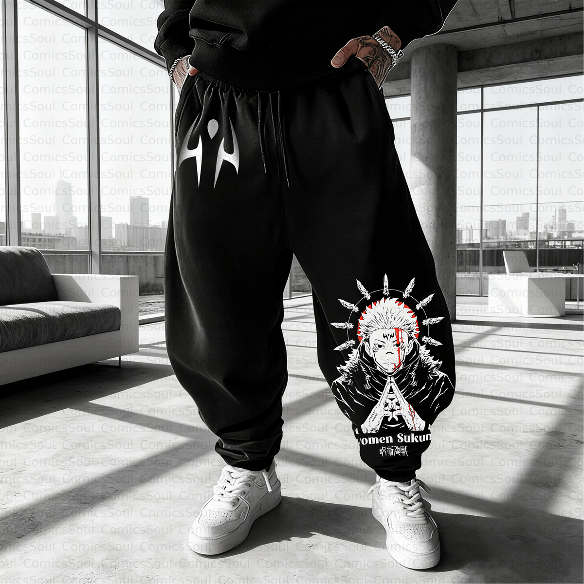 Unisex Casual Anime Streetwear Pant