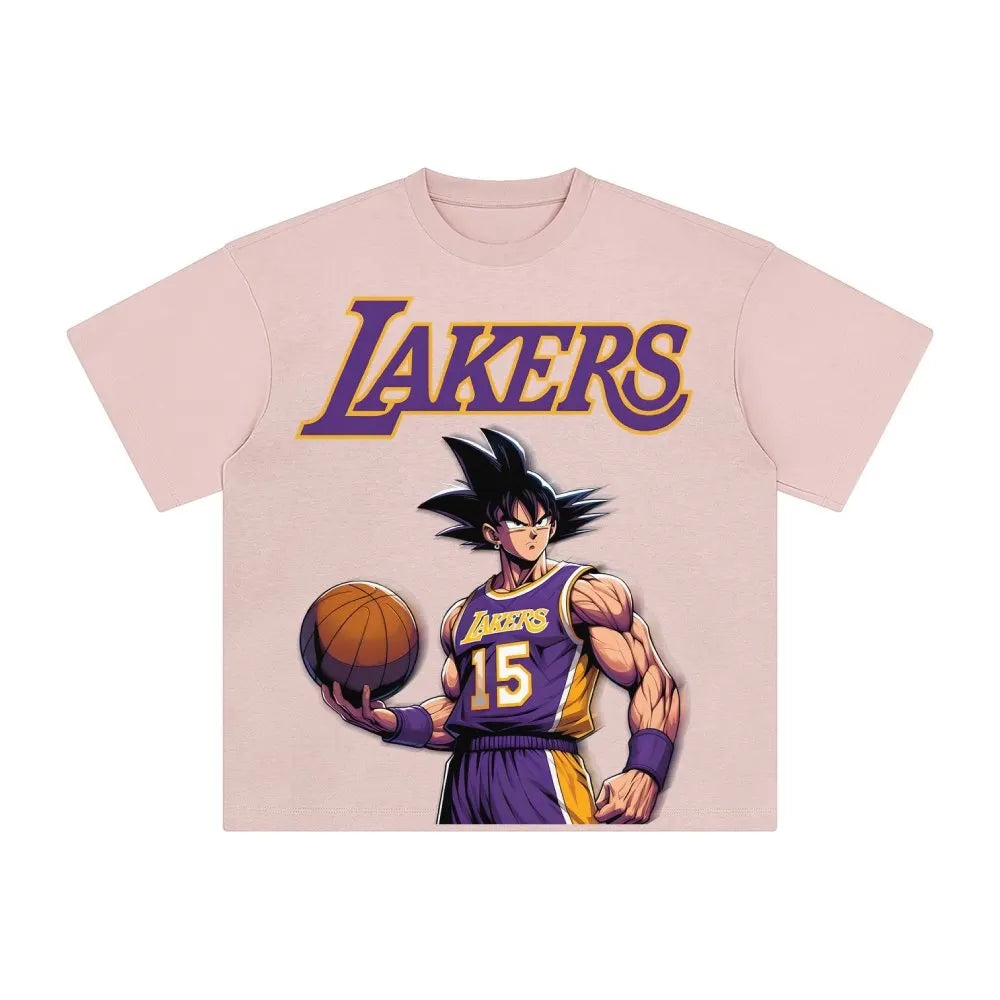 OP-Unisex Vintage Tee丨 Lakers X Dragon Ball Tee